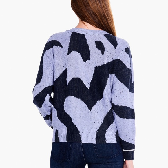 NIC+ZOE Abstract Intarsia Knit Sweater - Size L - Picture 16 of 16
